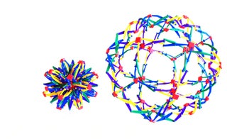 Breathing demonstration using Hoberman Sphere